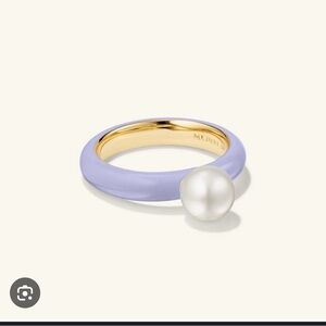Mejuri Gumball Pearl Ring Size 8